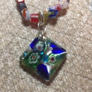 Milliefiori Glass Beaded Necklace